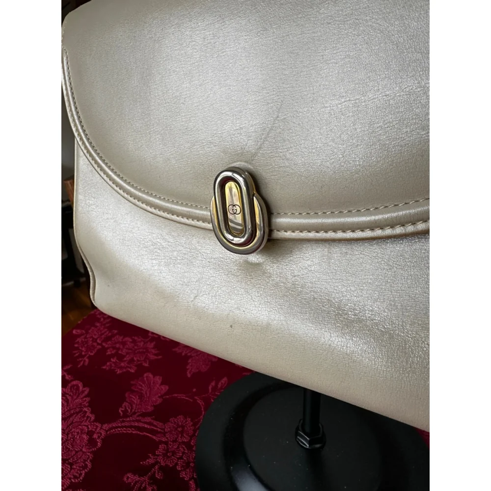 Gucci Beige Leather Vintage Top Handle Satchel - Picture 3 of 14